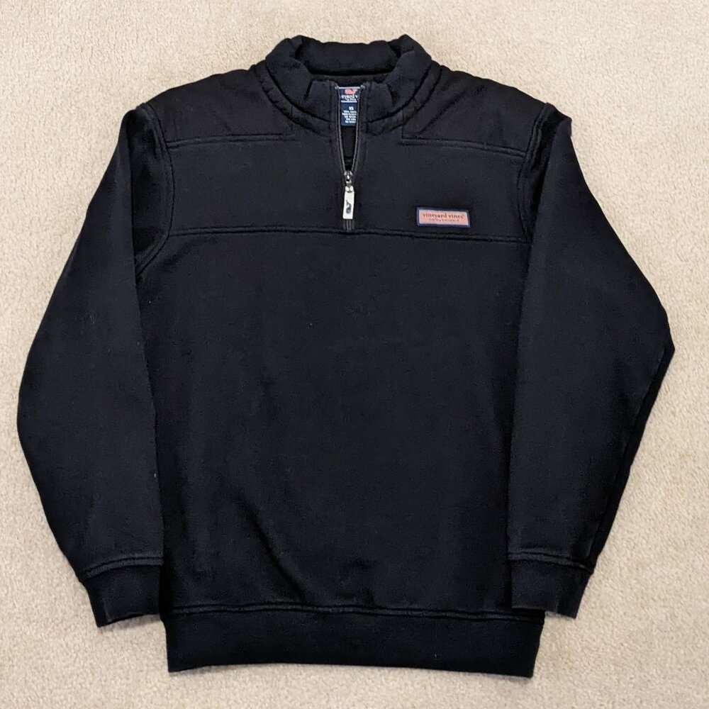 Vineyard Vines Men's 1/4-Zip Navy Blue Pullover Shep Shirt